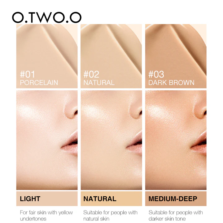 کرم پودر مایع برند O.TWO.O  کد (2012) FFL9122