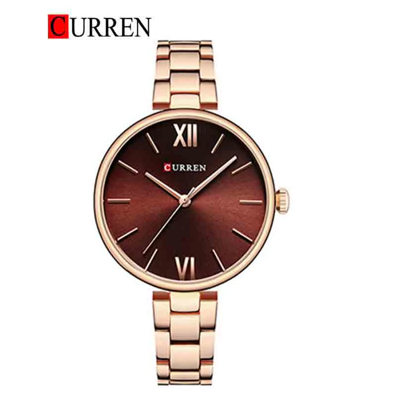 ساعت مچی زنانه برند CURREN 9017 کد 2165