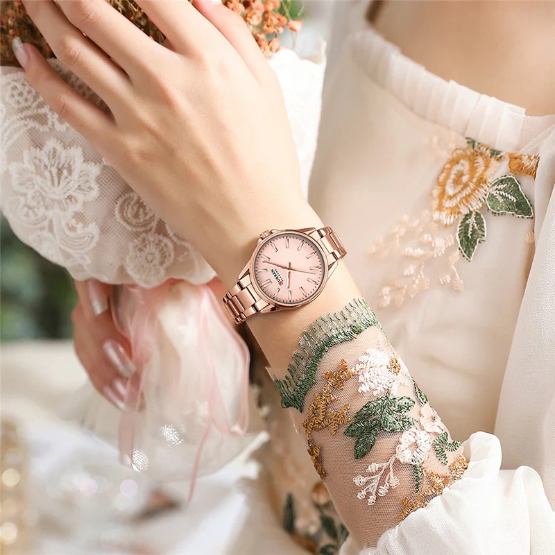 ساعت مچی زنانه برند CURREN 9090 کد 2167