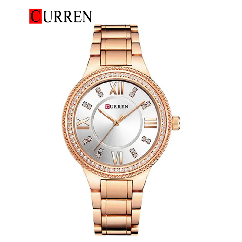 ساعت مچی زنانه برند CURREN 9004 کد 2170