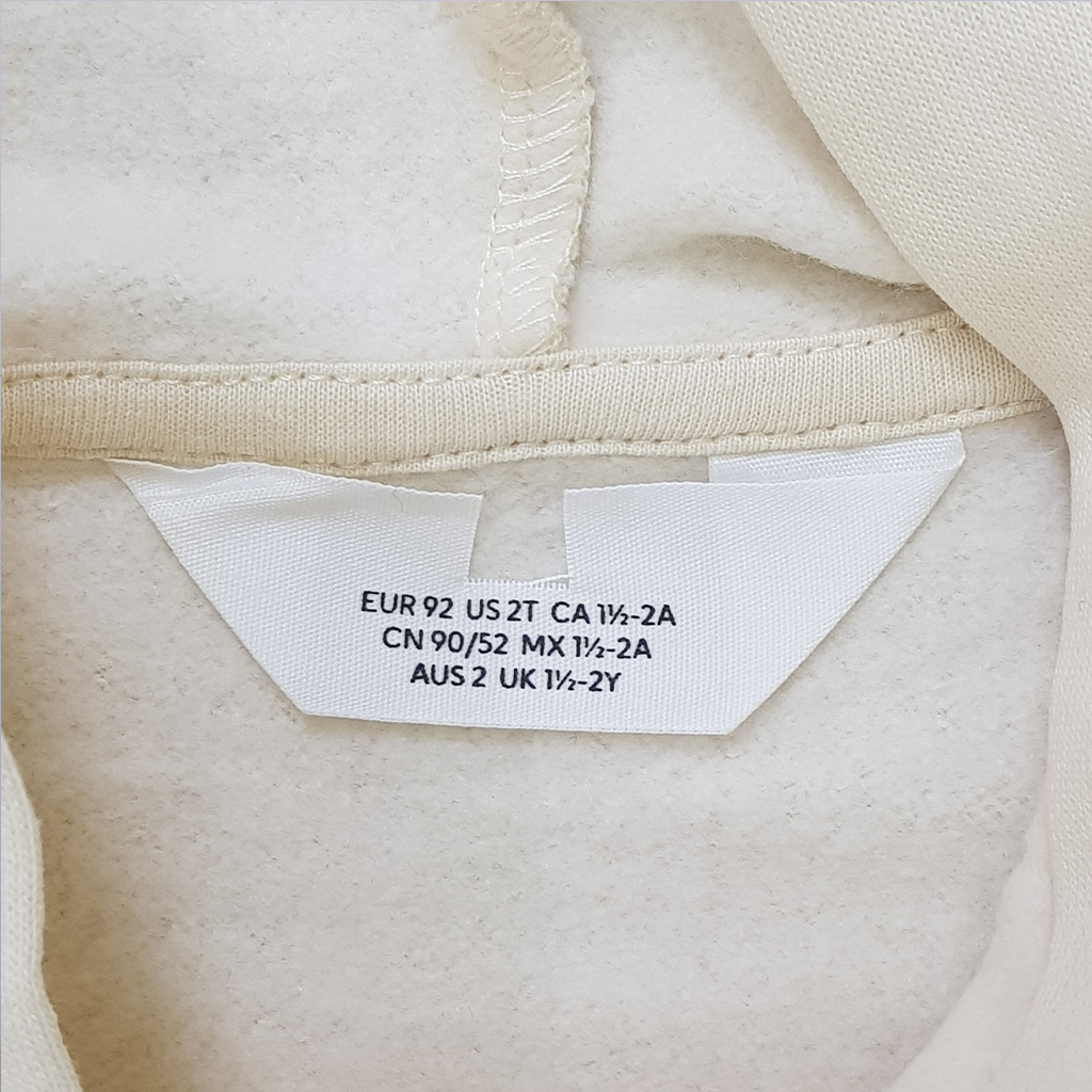 هودی بچگانه 28869 سایز 1.5 تا 10 سال مارک H&M