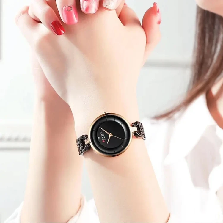 ساعت مچی زنانه برند CURREN 9052  کد 2186