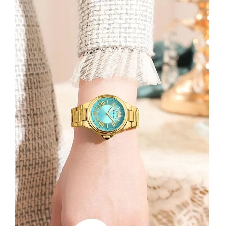 ساعت مچی زنانه برند CURREN 9091 کد 2190