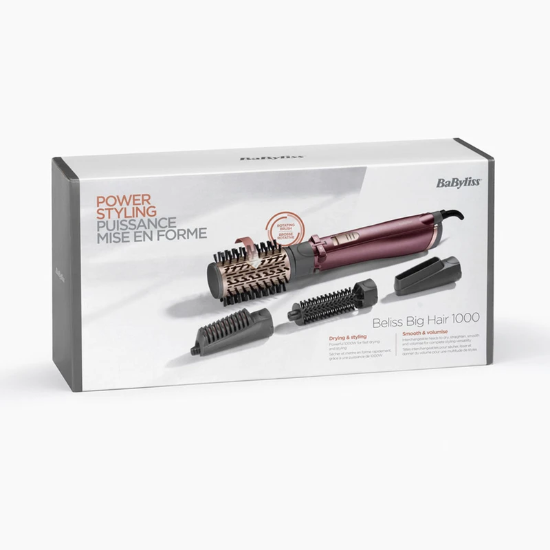 سشوار برس‌دار چرخشی حرفه‌ای بابیلیس مدل AS960E کد 802235