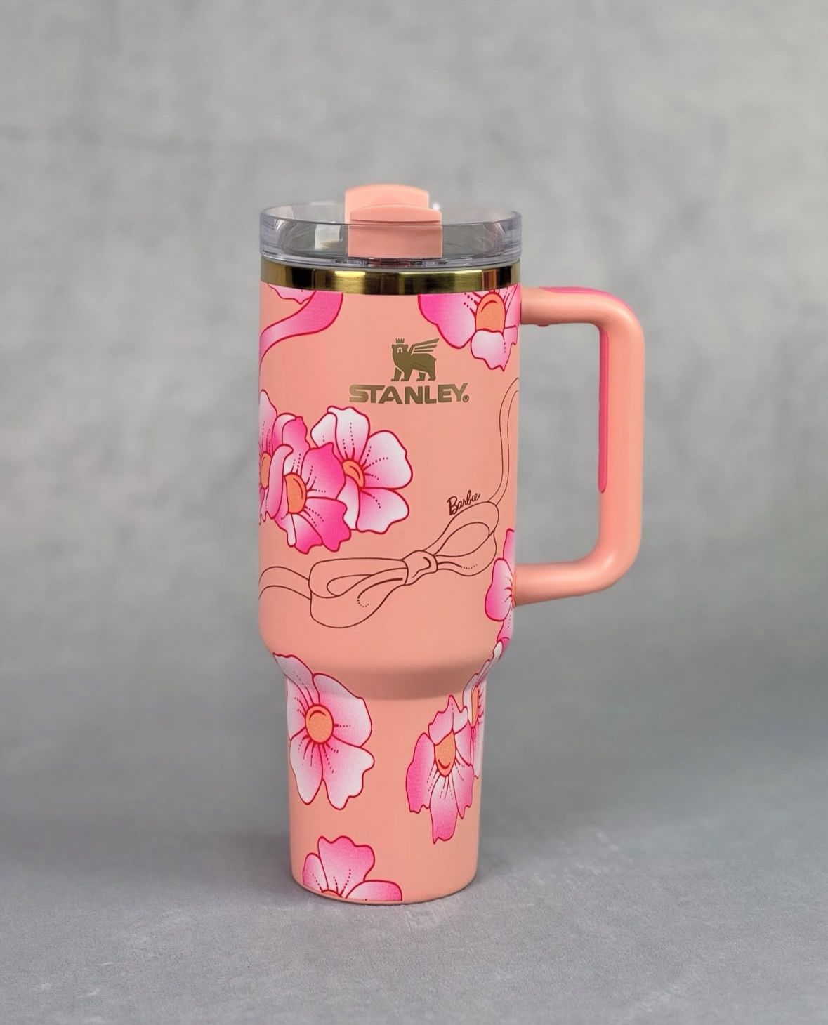 ماگ استنلی باربی طرح گل اورجینال (Stanley Barbie) کد 2246