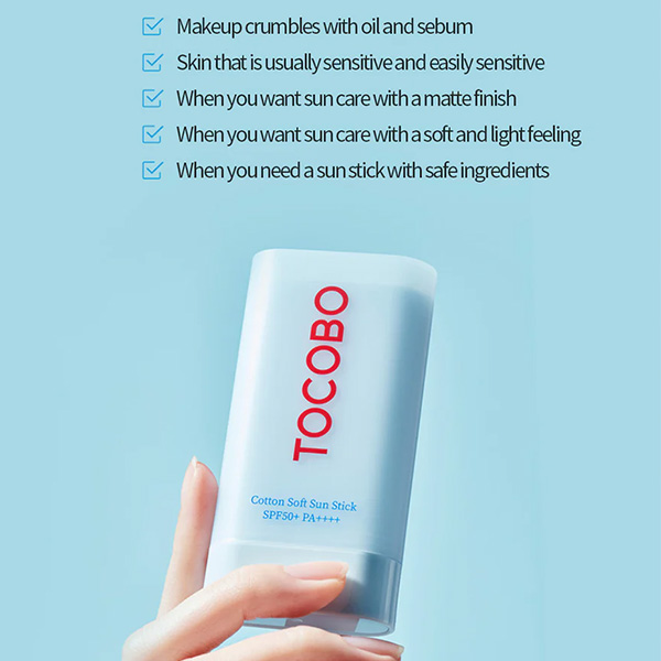 ضد آفتاب استیکی توکوبو Tocobo Cotton Soft Sun Stick Spf 50 کد 2479