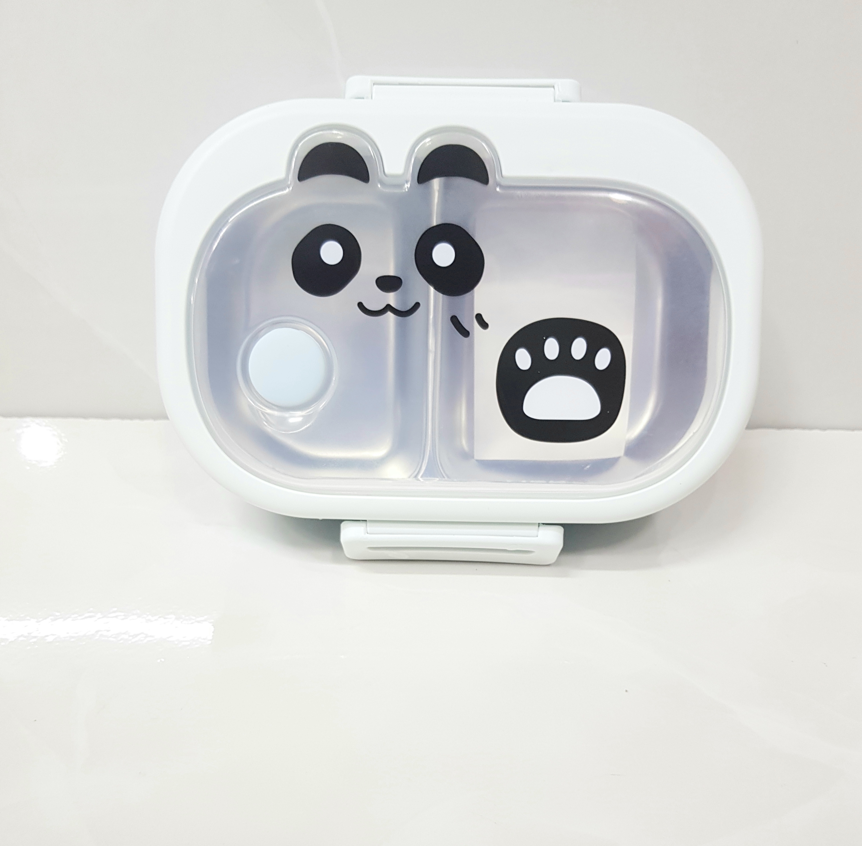 ظرف غذا طرح پاندا دو قسمتی کد 802247