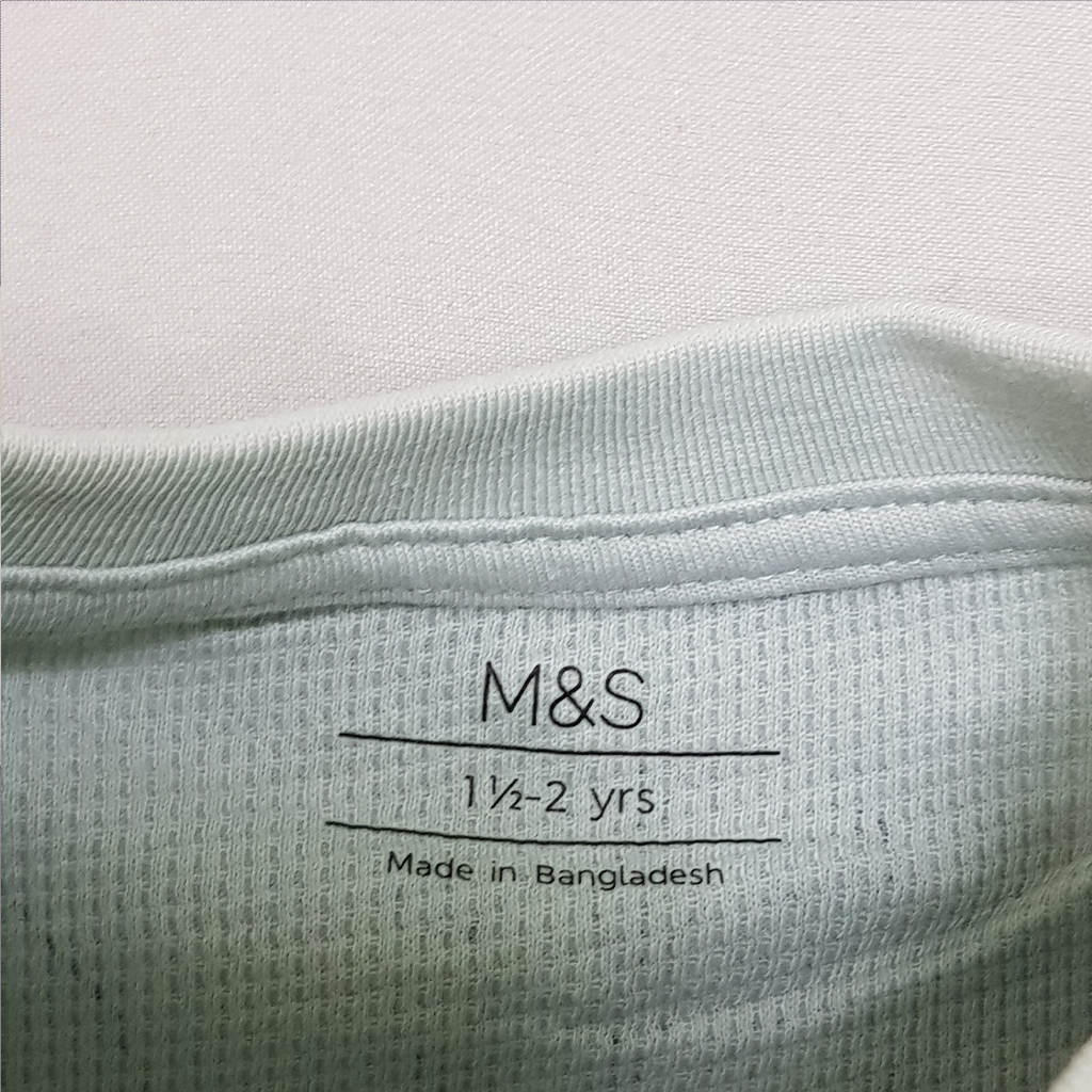 بلوز پسرانه 28663 سایز 1.5 تا 7 سال کد 1 مارک M&S   *