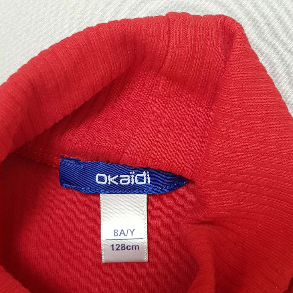 بلوز یقه اسکی دخترانه 28776 سایز 3 تا 14 سال مارک OKAIDI   *