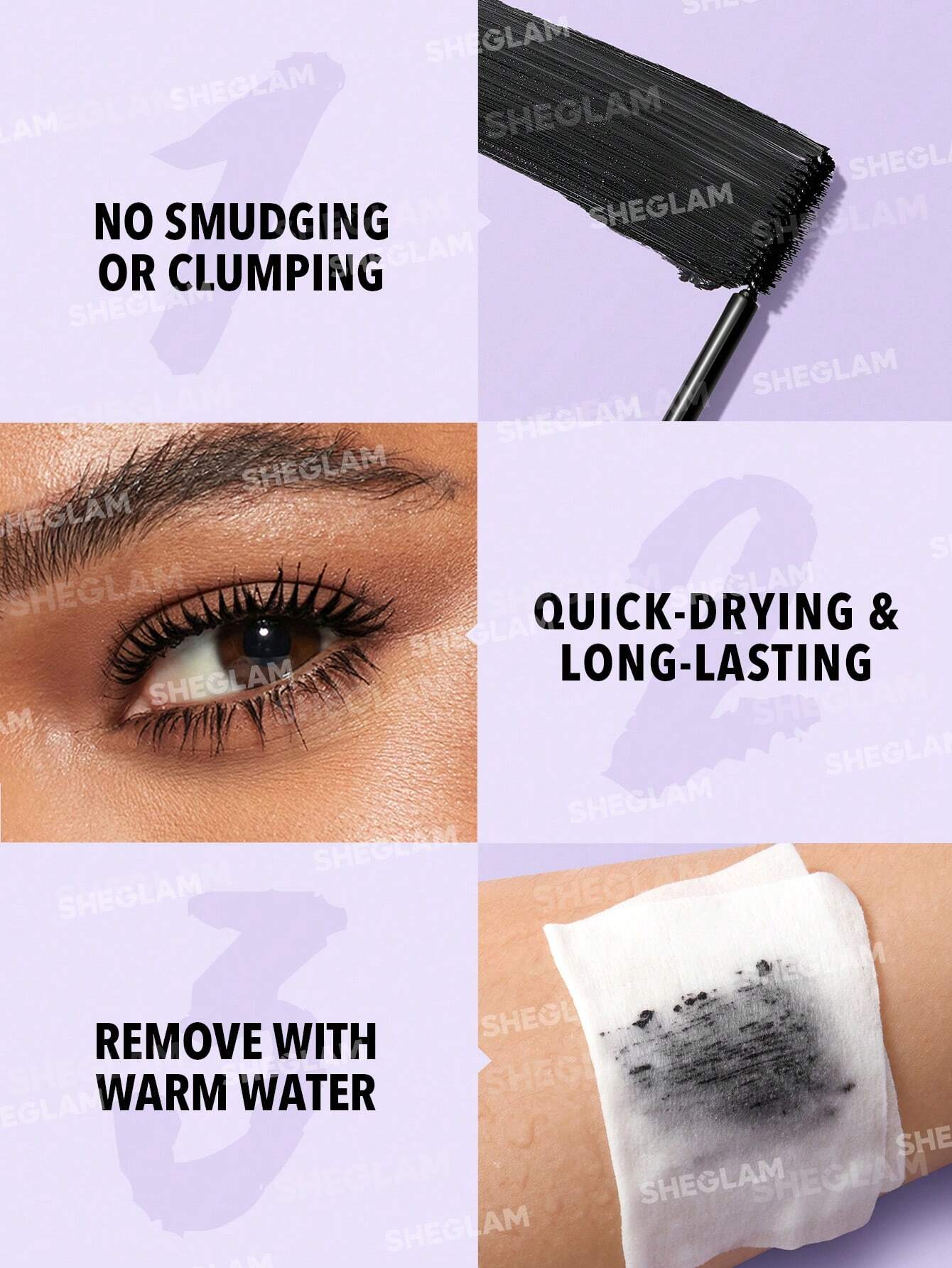 ریمل دو سر حجم دهنده و بلند کننده مژه شیگلم SHEGLAM Lash Besties 2-In-1 Mascara  کد 2336