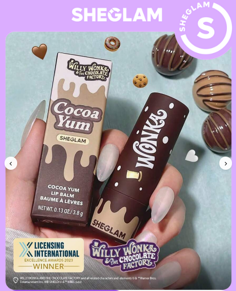 بالم لب چند رنگ کاکائویی شیگلم Willy wonka | SHEGLAM Cocoa Yum Lip Balm Lip Care  کد 2354