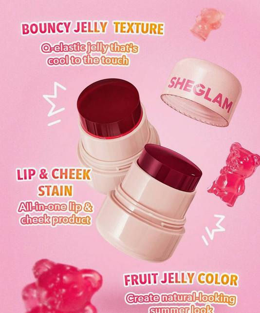 رژ گونه و لب ژله ای شیگلم SHEGLAM Jelly-Licious Hydrating Lip & Blush Tint کد 2593