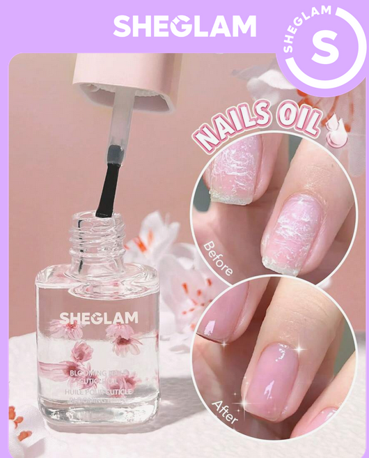 روغن کوتیکول ناخن BLOOMING NAILS CUTICLE OIL PINK شیگلم SHEGLAM کد 2594