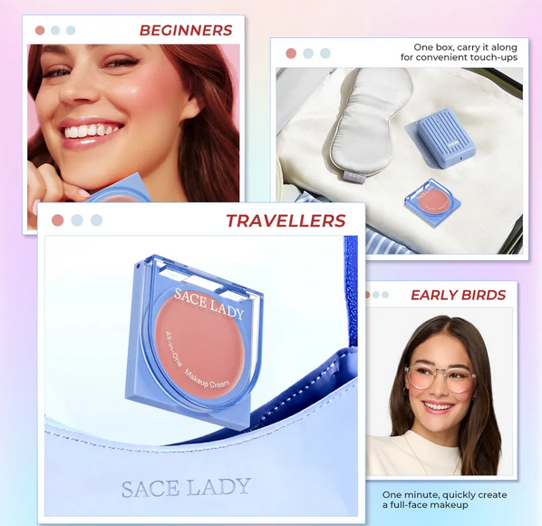 رژگونه کرمی برند SACE LADY کد SL2007 (2745)