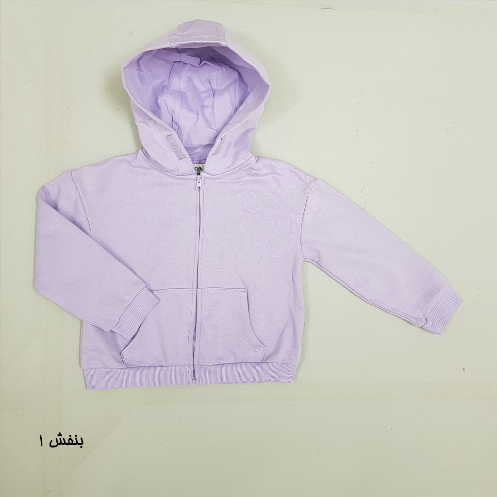 سویشرت توپنبه ای دخترانه 28853 سایز 3 تا 10 سال مارک C&A   *