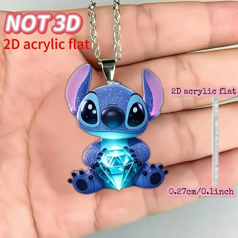 گردنبند طرح استیچ (Stitch) کد 2516 (52-6-11)