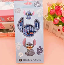 بسته 12 تایی مداد رنگی طرح استیچ (stitch) کد 2636