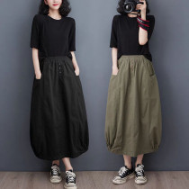 دامن کتان زنانه کد 418158