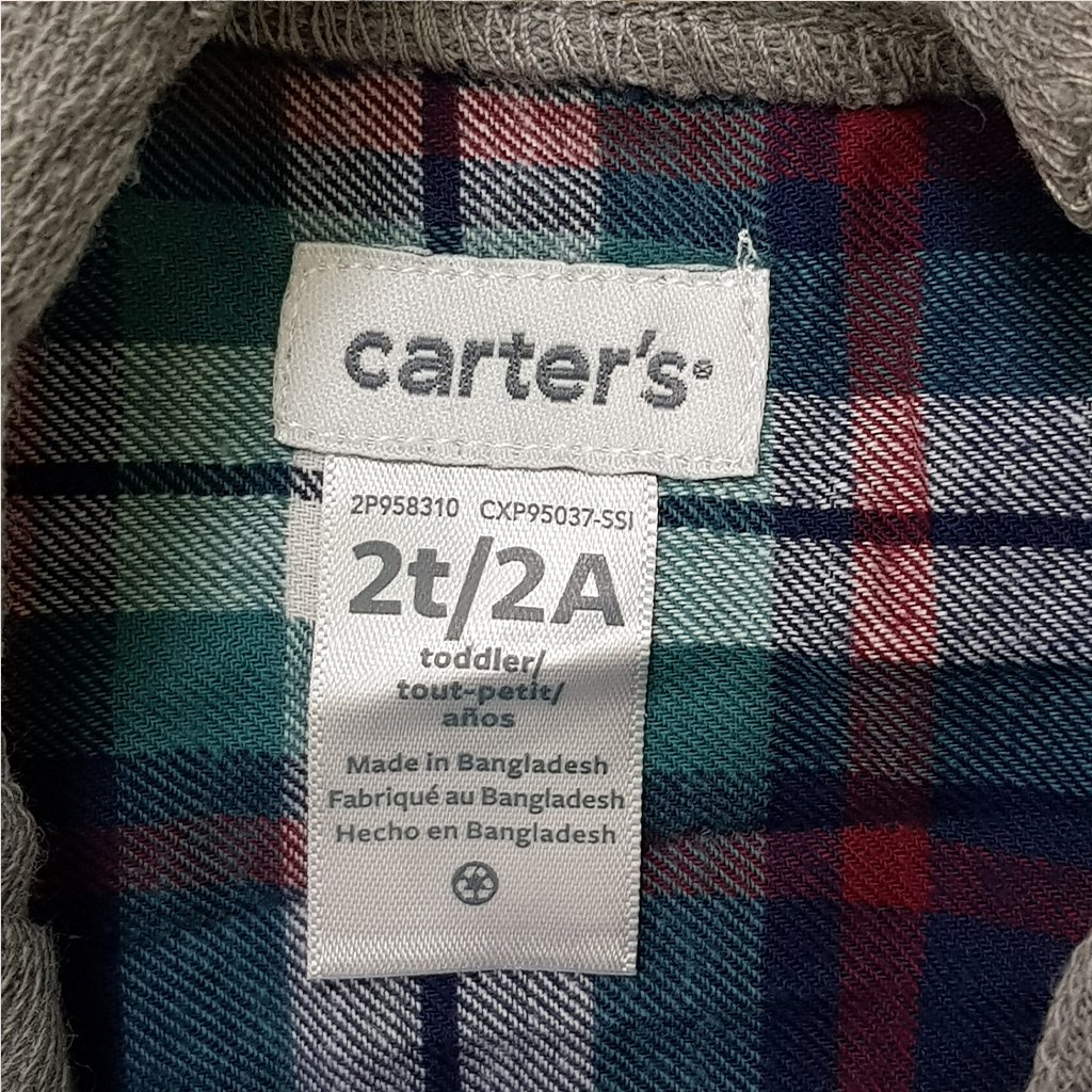 پیراهن کلاه دار پسرانه 28937 سایز 2 تا 5 سال کد 2 مارک Carters