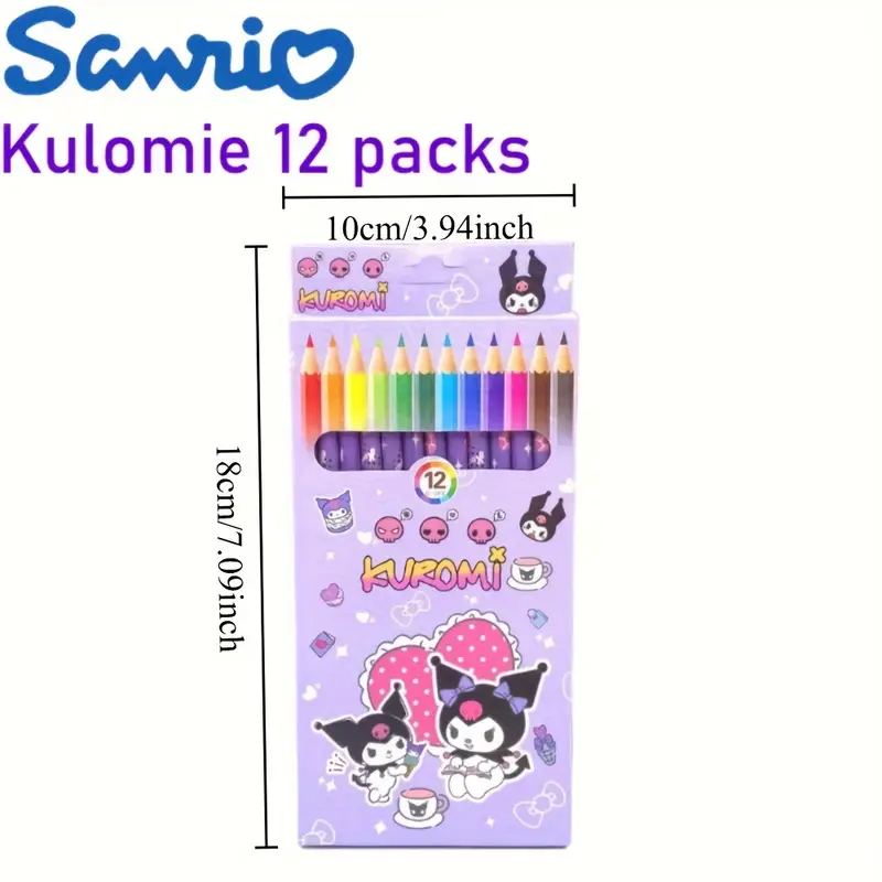 بسته 12تایی مداد رنگی  طرح کرومی برند (Sanrio) کد 2560