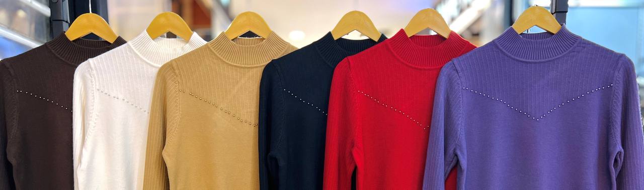 بافت یقه سه سانتی زنانه کد 418170