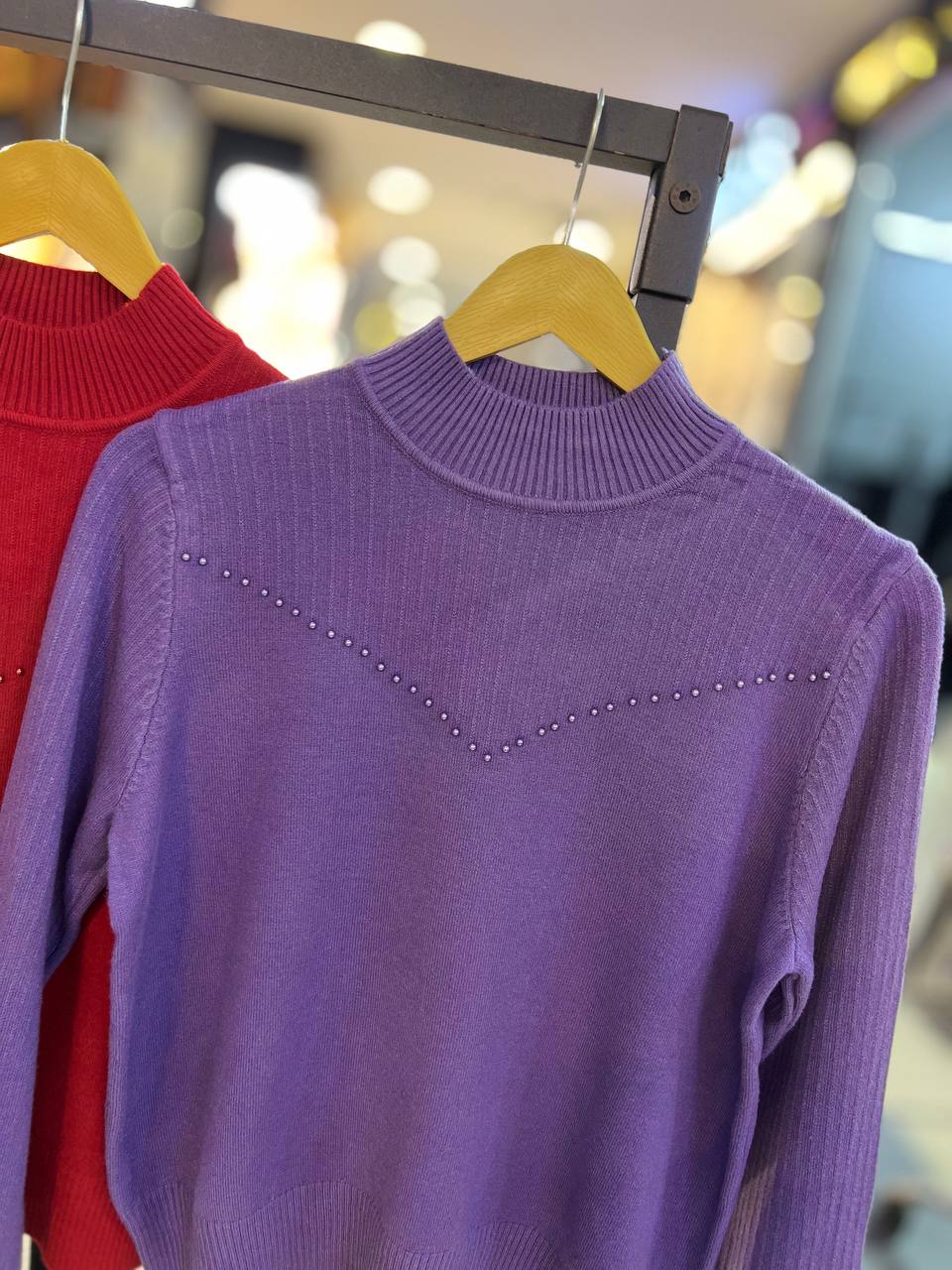 بافت یقه سه سانتی زنانه کد 418170