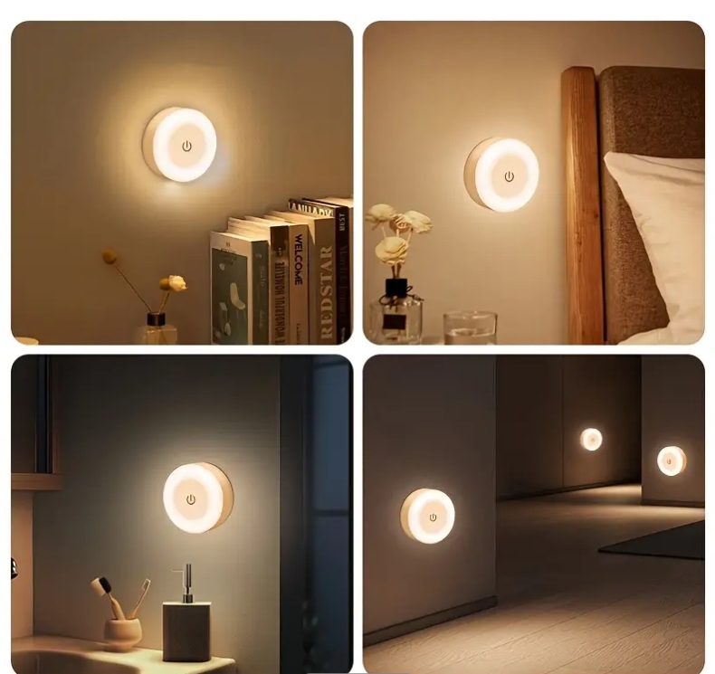 چراغ خواب LED قابل تنظیم، با ۳ گزینه رنگ کد 3020 (51-12-65)