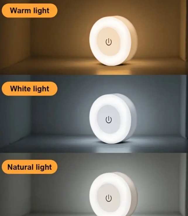 چراغ خواب LED قابل تنظیم، با ۳ گزینه رنگ کد 3020 (51-12-65)