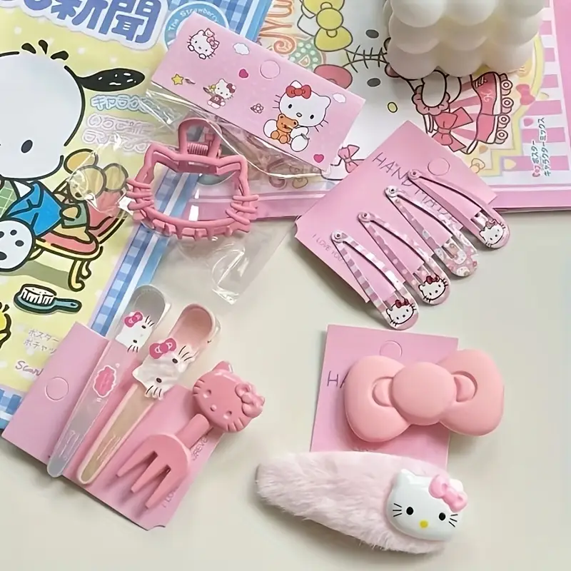 بسته 15 تایی گیره مو هلو کیتی (Hello Kitty )کد 3207