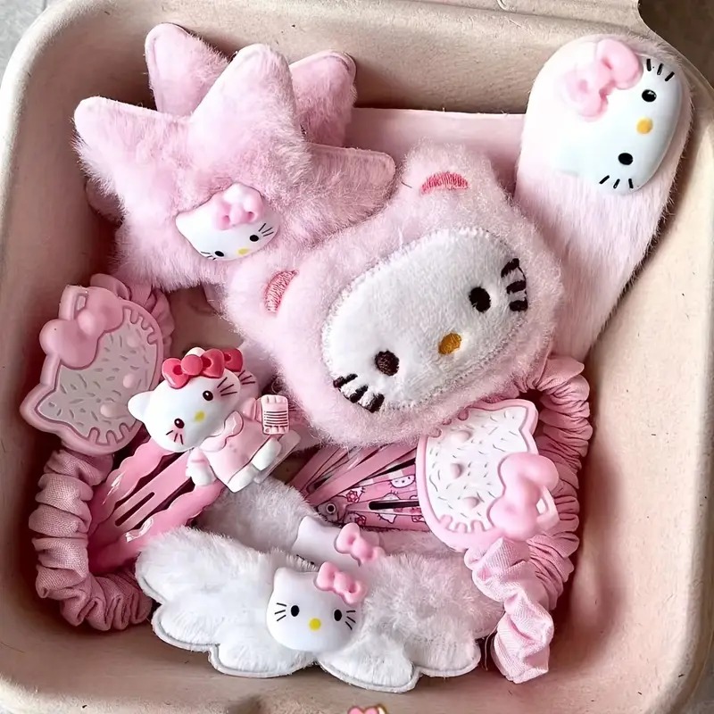 بسته 15 تایی گیره مو هلو کیتی (Hello Kitty )کد 3207