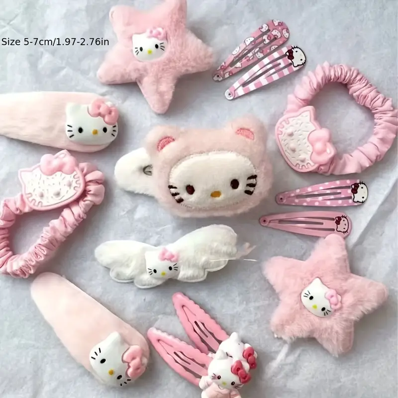 بسته 15 تایی گیره مو هلو کیتی (Hello Kitty )کد 3207