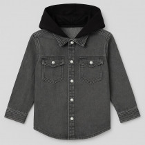 پیراهن جینز کلاه دار 29016 سایز 3 تا 8 سال مارک Kappahi