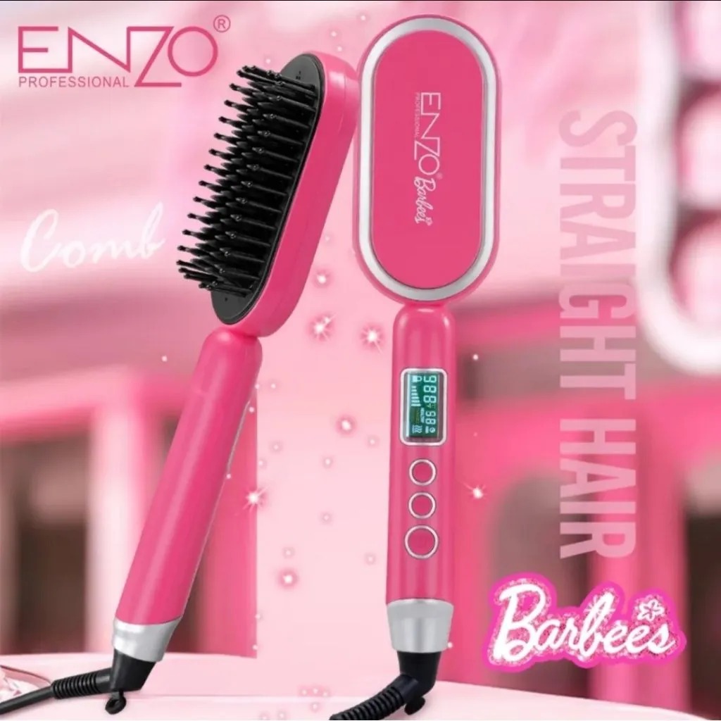 برس حرارتی صاف‌کننده مو Barbie)  ENZO)  کد 3315