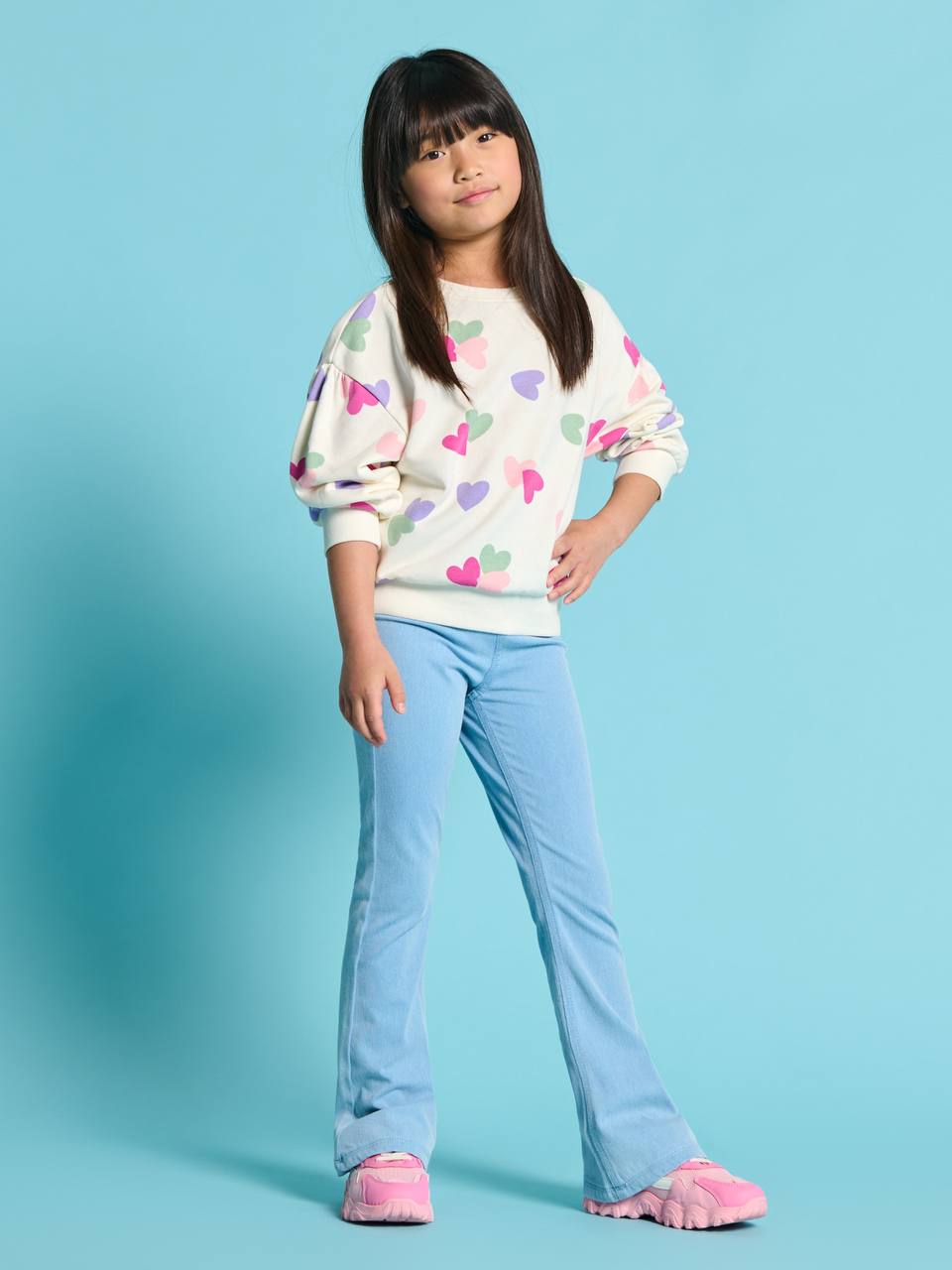 پلیور دخترانه 29075 سایز 3 تا 10 سال مارک SINSAY   *