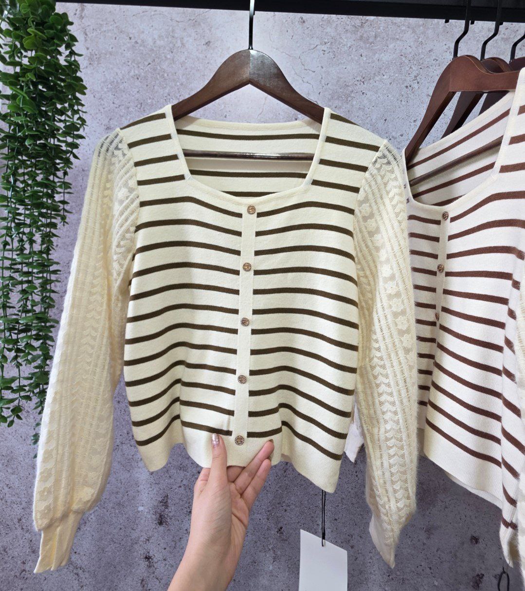 بلوز بافت مجلسی آستین گیپوری زنانه کد 418335