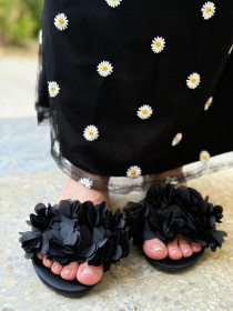 صندل زنانه طرح گل کد 1036