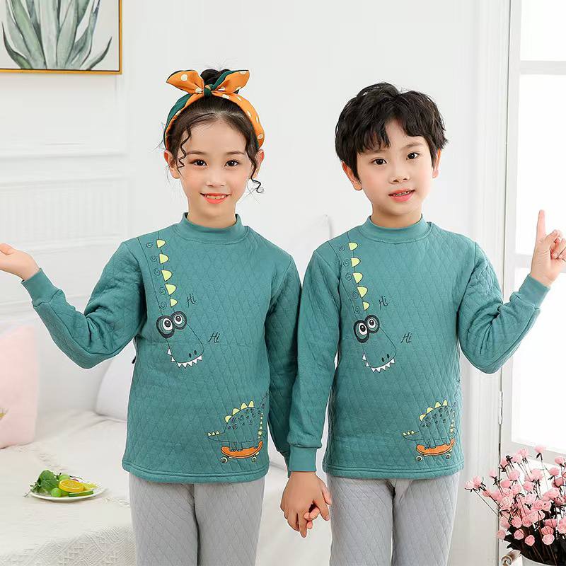 ست بلوز و شلوار (خواهر و برادری )وارداتی طرح دایناسور کد 2205626