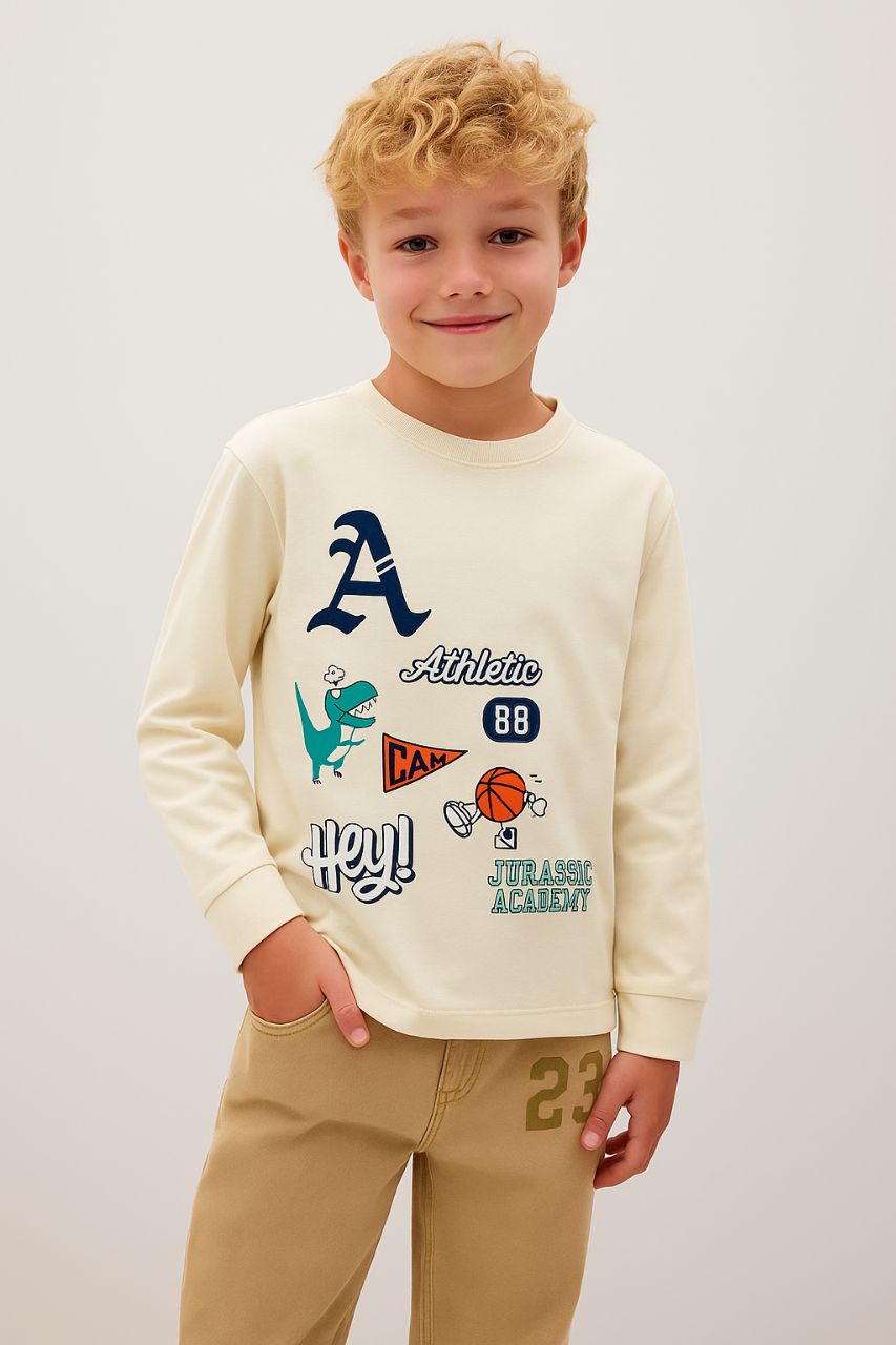 بلوز پسرانه 29191 سایز 5 تا 10 سال کد 3 مارک OVS