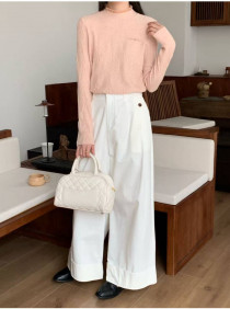 بافت یقه سه سانت زنانه کد 418414