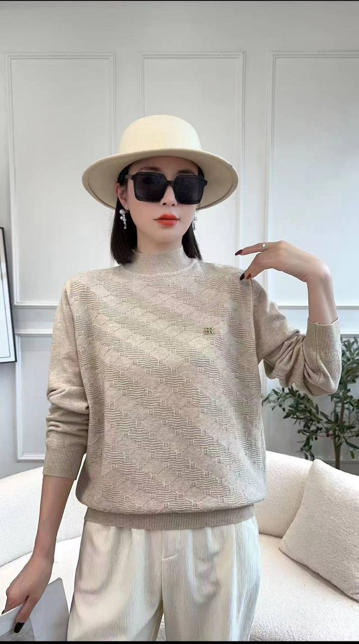 بافت یقه سه سانت زنانه کد 418475