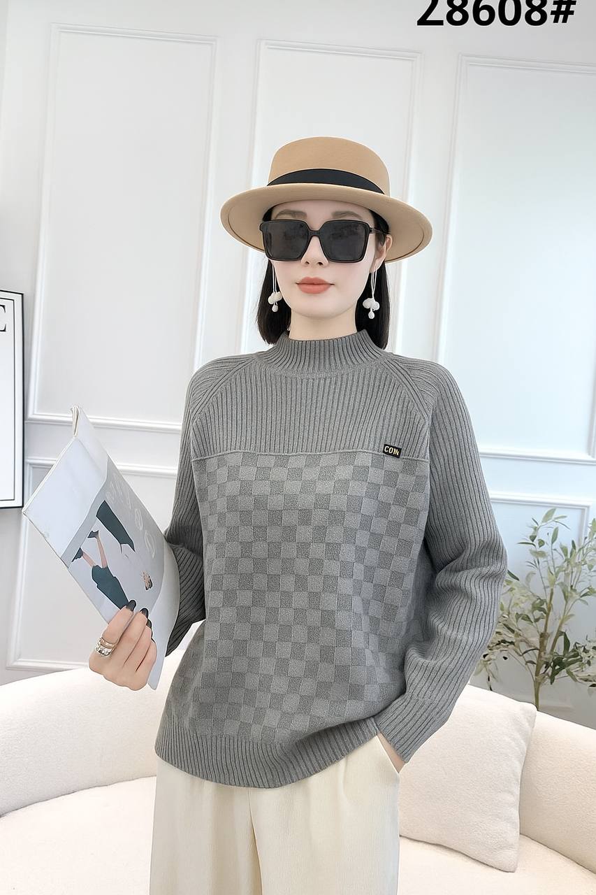 بافت یقه سه سانت زنانه کد 418478