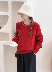 بلوز بافت گرم بالا زنانه کد 417483