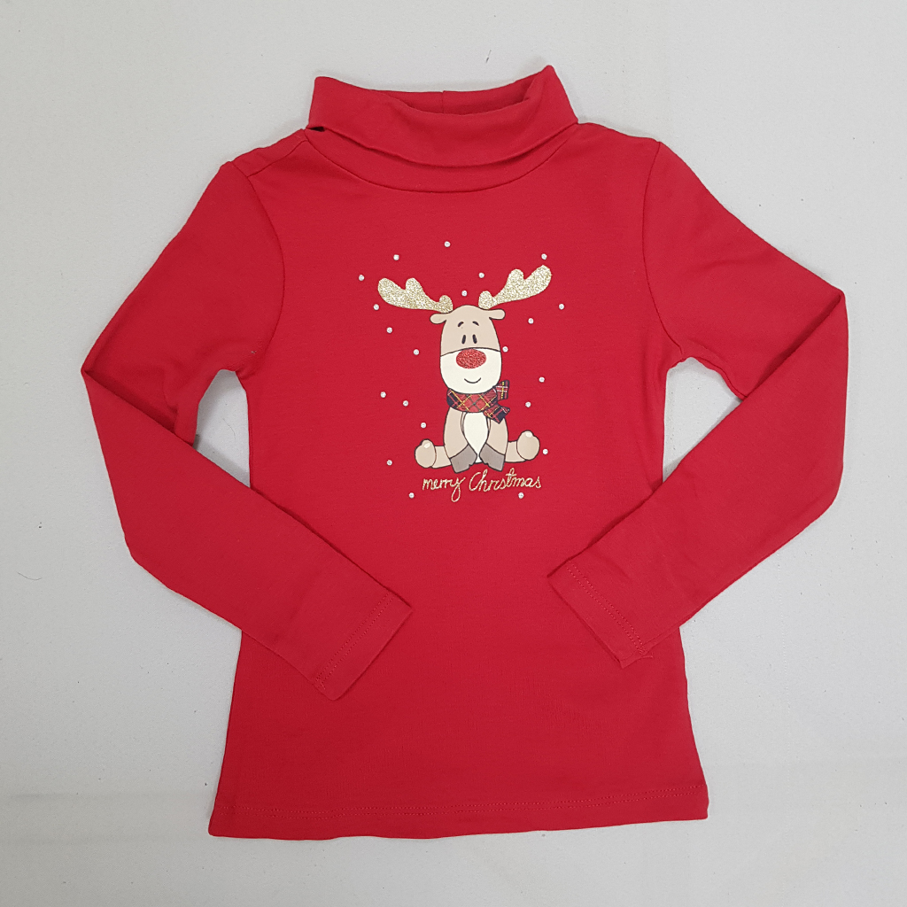 بلوز یقه اسکی دخترانه 29227 سایز 3 تا 10 سال کد 18 مارک OVS