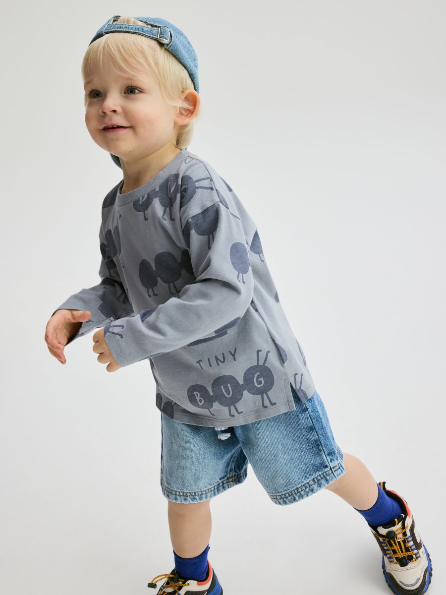 بلوز پسرانه 29227 سایز 6 ماه تا 5 سال کد 16 مارک Reserved   *