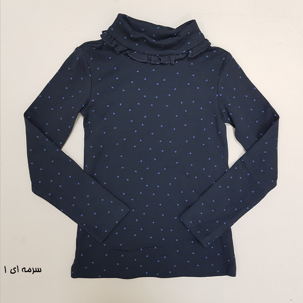 بلوز یقه اسکی دخترانه 29227 سایز 12 ماه تا 10 سال کد 17 مارک OVS   *