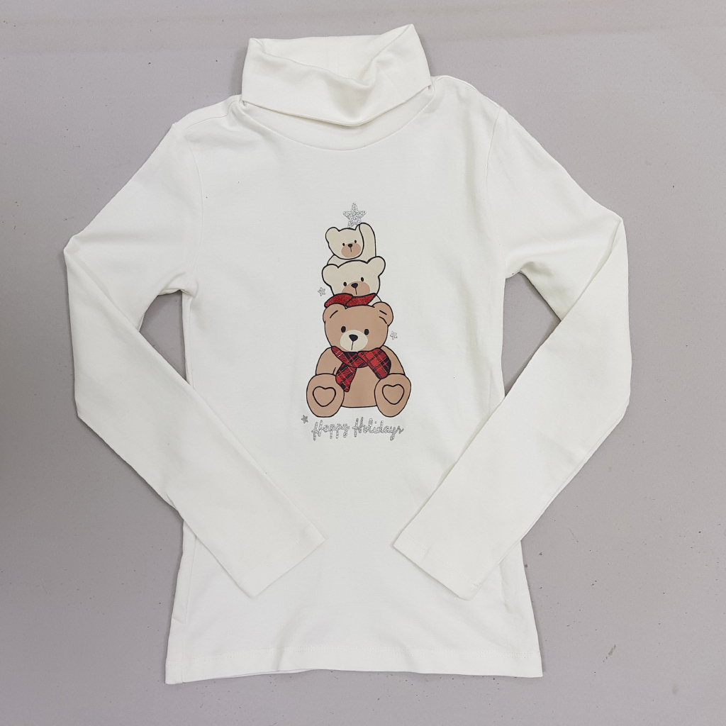 بلوز یقه اسکی دخترانه 29227 سایز 3 تا 10 سال کد 20   *