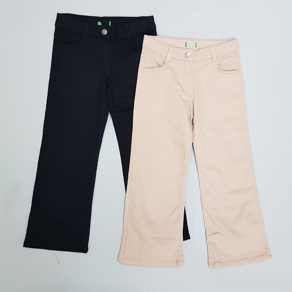 شلوار کتان دخترانه 29252 سایز 8 تا 18 سال مارک United Of Color Benetton