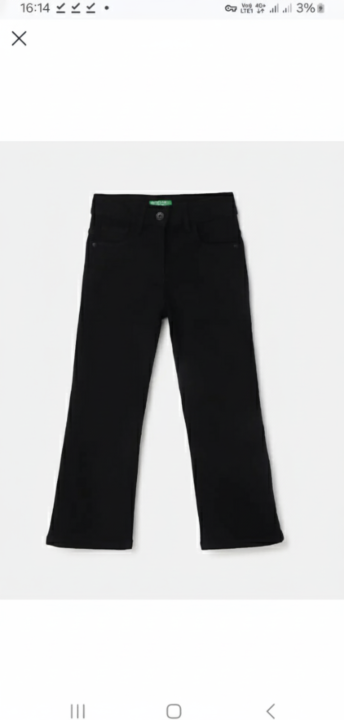 شلوار کتان دخترانه 29252 سایز 8 تا 18 سال مارک United Of Color Benetton