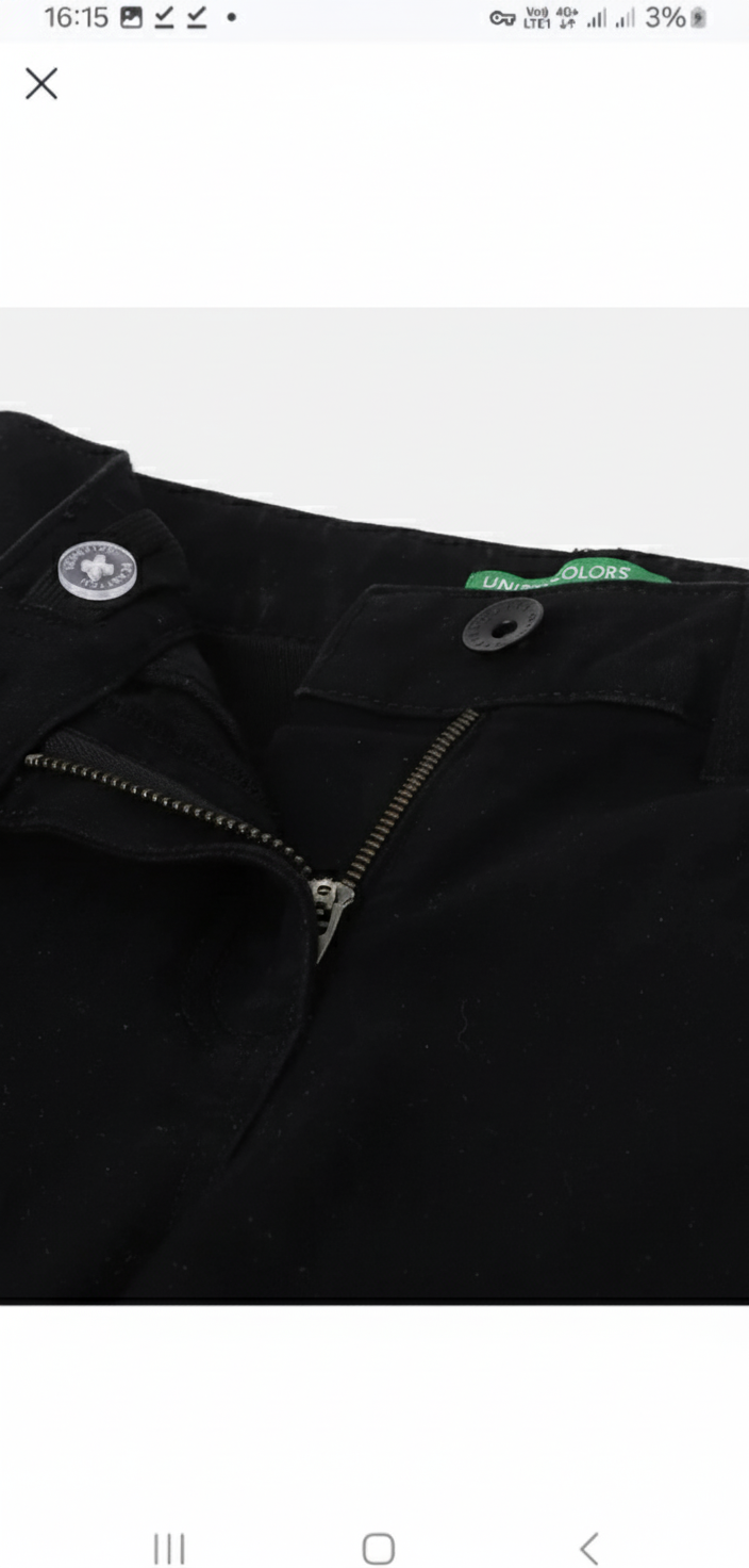 شلوار کتان دخترانه 29252 سایز 8 تا 18 سال مارک United Of Color Benetton