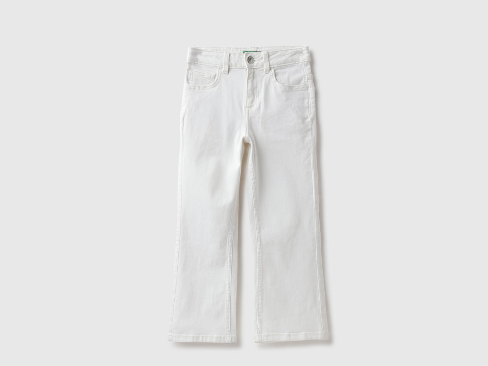 شلوار کتان دخترانه 29252 سایز 8 تا 18 سال مارک United Of Color Benetton